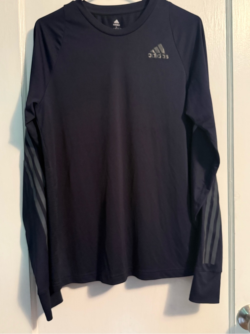 adidas Men's Long Sleeve Crew Top - Black